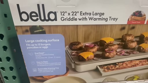 Bella Ceramic Griddle with Warming Tray