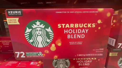 Starbucks Holiday Blend Medium Roast 72 CT K-Cup Pods