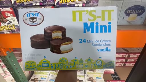 It's-It Mini Ice Cream Sandwiches, 24 Count, 66 Ounces