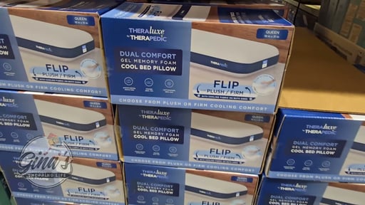 Therapedic Dual Comfort Gel Memory Foam Bed Pillow