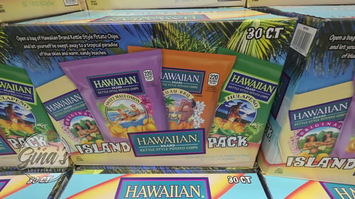 Hawaiian Kettle Style Island Variety Potato Chips, 30 Count/1.5 oz