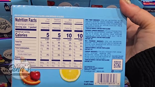 Crystal Light On The Go Drink Mix 60 ct