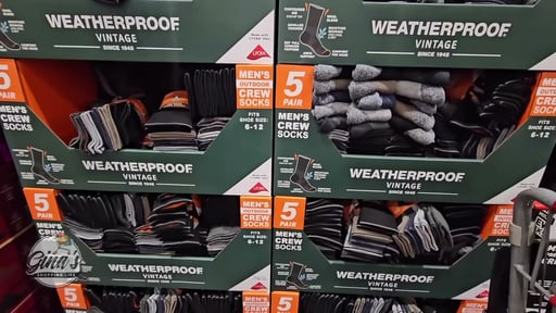 Weatherproof Vintage Men's Crew Sock 5 PR