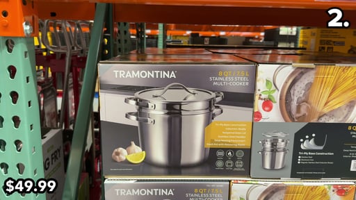 Tramontina Stainless Steel 8-Quart Multi-Cooker with Pasta Insert