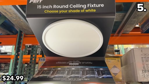 Feit Electric 15" Flush Mount Ceiling Fixture with EdgeLit Night Light