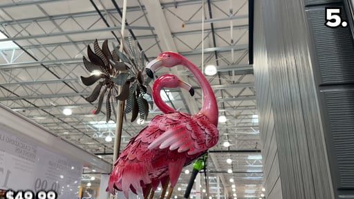 Evergreen Solar LED Metal Flamingo Statue Pair