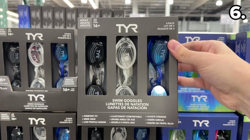 TYR Swim Goggles 3-Pack Adult or Youth