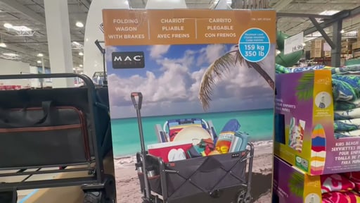 Mac Sports XL Folding Wagon with Brakes