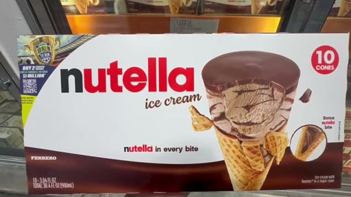 Nutella Ice Cream Cones, 10-Count Box