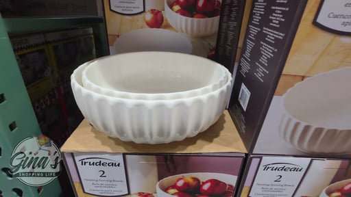 Trudeau Bloom Nesting Serving Bowls, 2-Pack