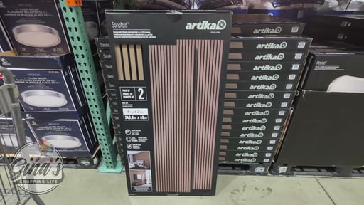 Artika Sonolok 8 ft Sound-Absorbing Acoustic Wall Panel Kit, Walnut on Black