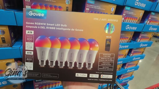 Govee RGBWW Smart A19 LED Bulb, 6-Pack