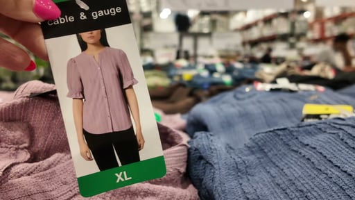 Cable & Gauge Ladies' Button Front Blouse
