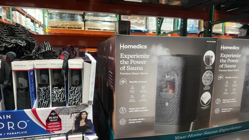 HoMedics Premium Portable Steam Sauna - Black