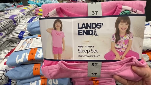 Lands' End Kids' 4-Piece Sleep Set