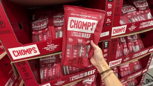 Chomps Smoky BBQ Seasoned Beef Sticks