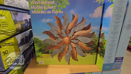 StyleCraft Two-Tone Metal Wind Spinner