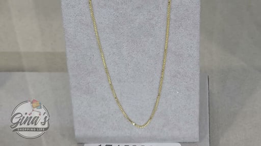 14kt Yellow Gold 18" Box Chain Made in Italy
