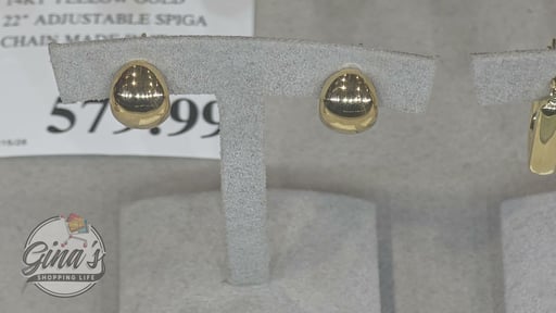 14kt Yellow Gold Half Hoop Earrings