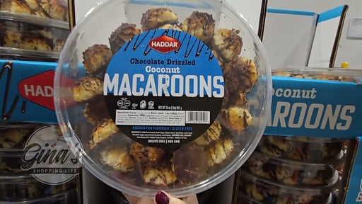 Haddar Chocolate Drizzled Coconut Macaroons