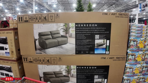 Henredon Keira Leather Power Sofa with Power Headrests