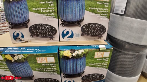 Steel Planter Caddy Set of Two