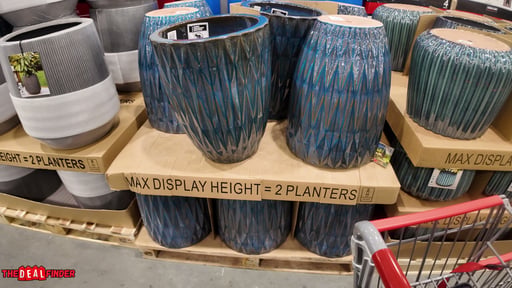 Ceramic Planter 21" Blue