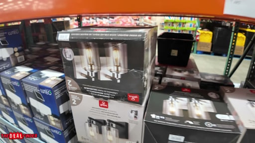 Globe Electric LED Rechargeable Glass Wall Sconce 2-Pack