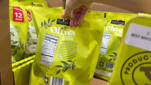 Tuscanini Pitted Olives 12/1 oz (0.75 lbs)