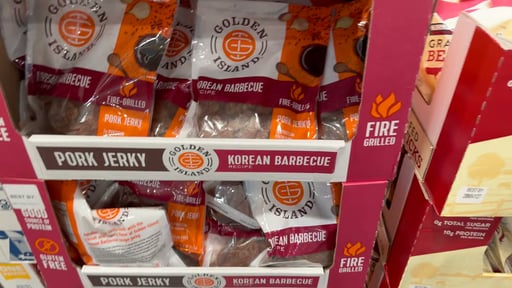 Golden Island Korean BBQ Pork Jerky 14.5 Ounce Bag