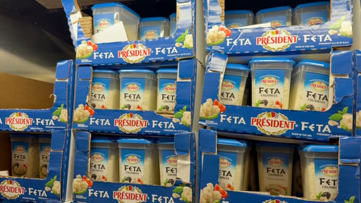 Président Crumbled Feta 24 Ounce Container