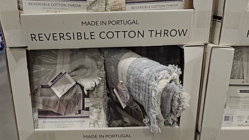Reversible Cotton Jacquard Throw 50" x 60"