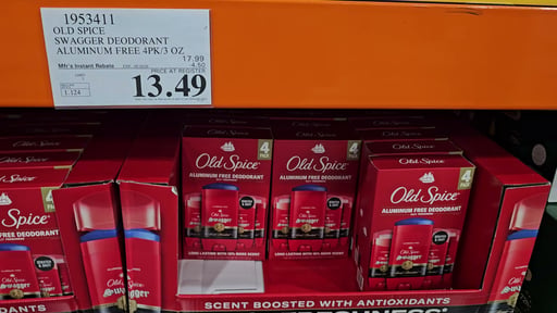 Old Spice Swagger Deodorant Aluminum Free 4-Pack, 3 oz