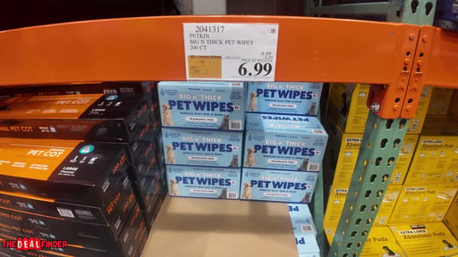 Petkin Big N' Thick Pet Wipes 200 CT