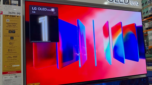 LG 77" Class OLED evo AI C6H 4K UHD Smart TV (OLED77C6HUA)