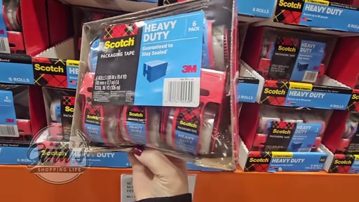 Scotch Heavy Duty Shipping Packaging Tape with Dispenser, 6-Count