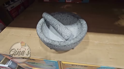TTU Granite Molcajete Mortar & Pestle Set