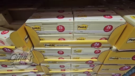 Post-it Self-Stick Notes 3" x 3" Canary Yellow, 24 Pads