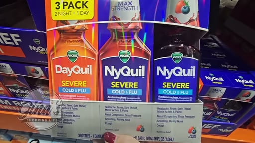 Vicks DayQuil/NyQuil Severe Liquid 3x12 Ounce