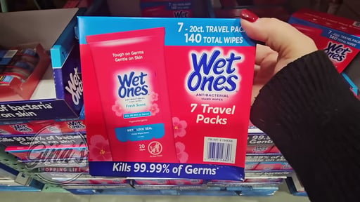 Wet Ones Anti-Bacterial Wipes 7/20 pack
