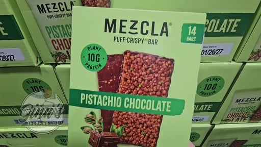 Mezcla Pistachio/Choc Puff-Crispy Bar 14ct