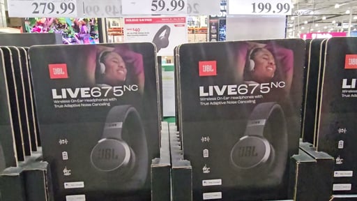 JBL Live 675NC Wireless On-Ear Headphones