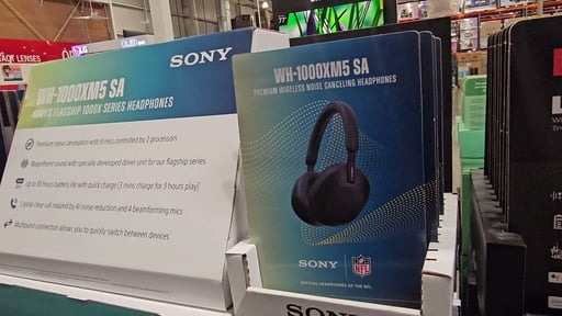 Sony WH-1000XM5 Wireless Noise-Cancelling Over-the-Ear Headphones with Soft Case