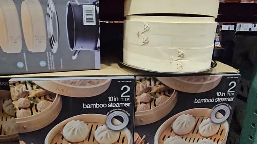MIU 10 Inch 2-Tier Bamboo Steamer