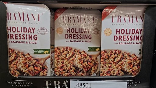fra mani holiday dressing eatframani Holiday Dressing with Sausage and Sage!  #costco  #holidaydressing #sausage #sage #pork