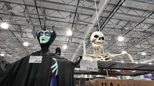 Giant Ground Breaking Skeleton with LCD Eyes and Sounds