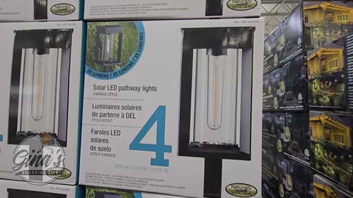 GTX Solar LED Pathway Lights 4-Pack
