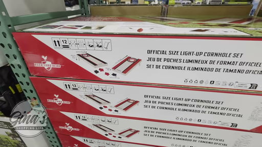 MD Sports Cornhole Set with LED Lights