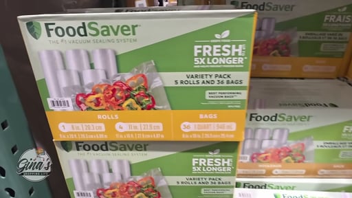 FoodSaver Variety Pack Rolls and Bags, 5 Rolls and 36 Bags