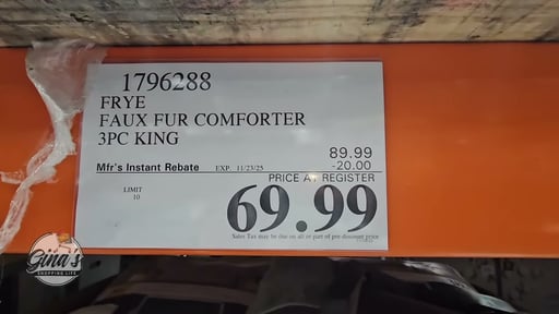 Frye Faux Fur Comforter 3-Piece King